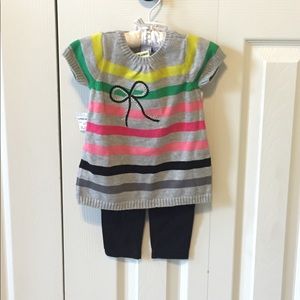NWT First impressions tunic and legging set